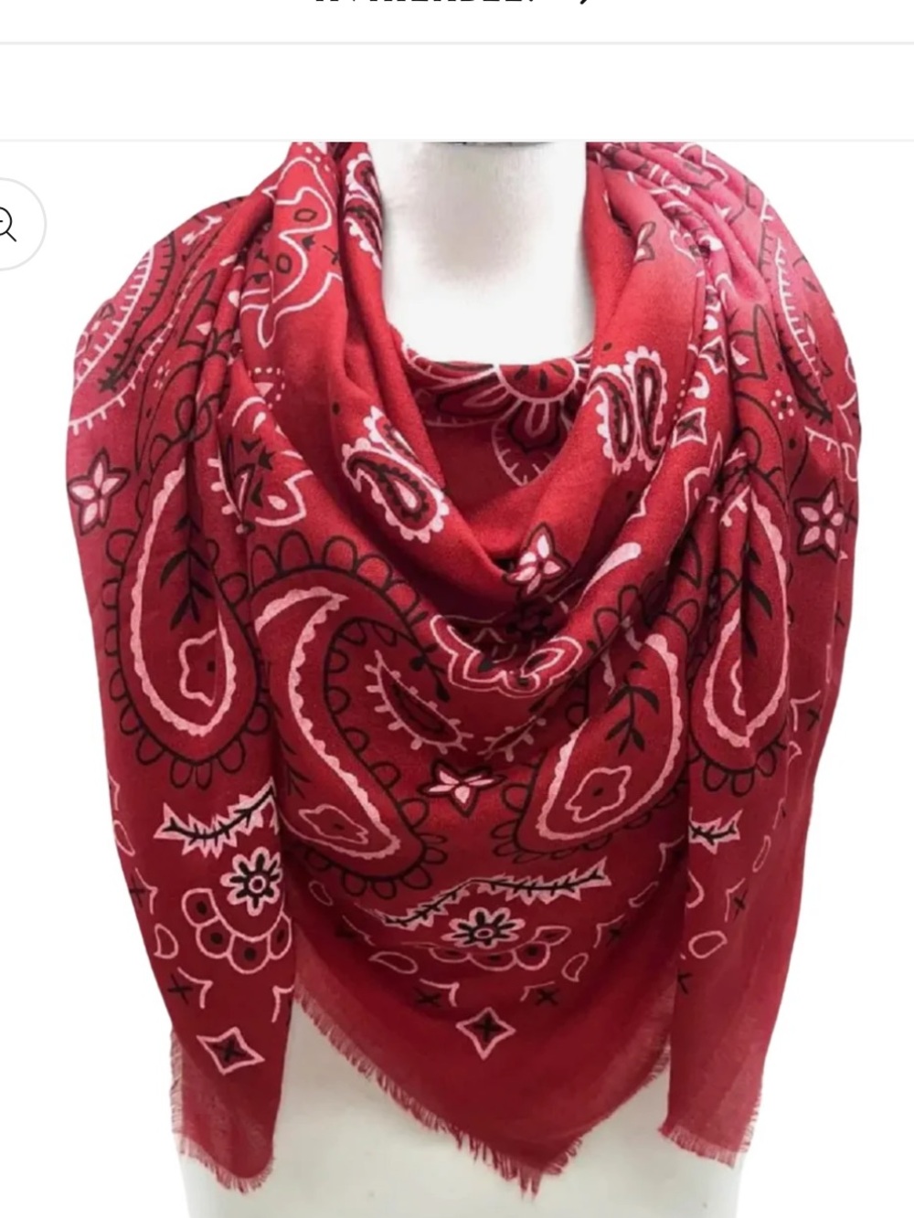 NWT red bandana scarf